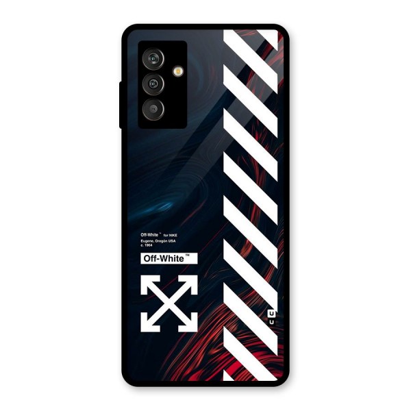 Awesome Stripes Glass Back Case for Galaxy M13