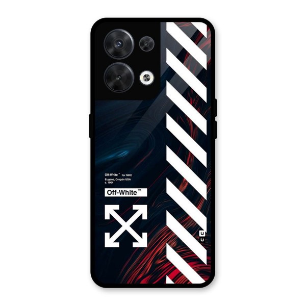 Awesome Stripes Glass Back Case for Oppo Reno8 5G