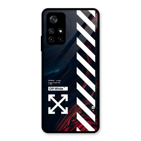 Awesome Stripes Glass Back Case for Poco M4 Pro 5G