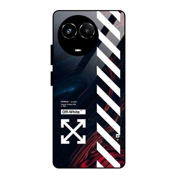 Awesome Stripes Glass Back Case for Realme Narzo 60X