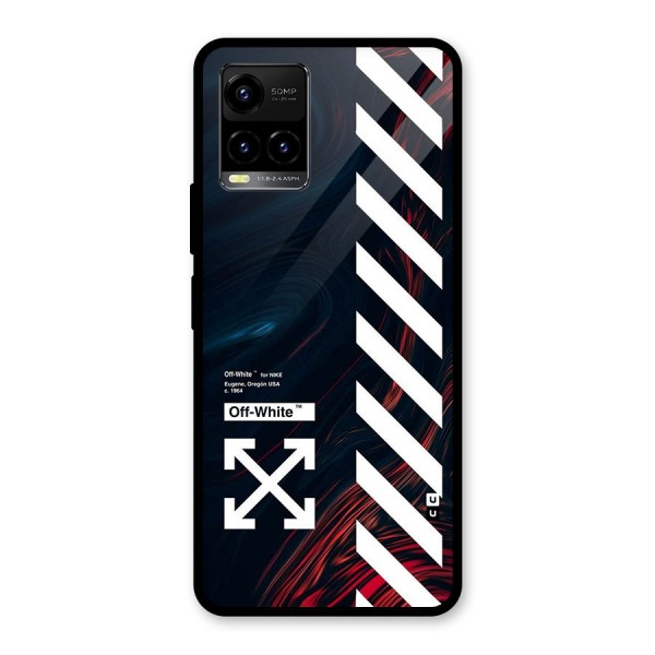 Awesome Stripes Glass Back Case for Vivo Y21A