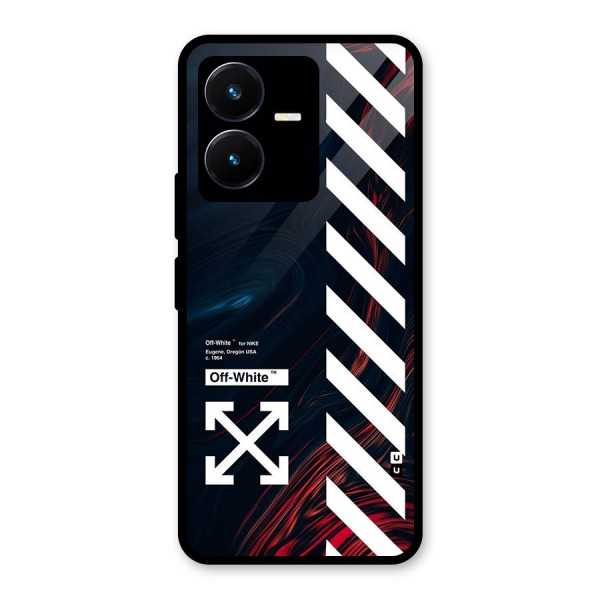 Awesome Stripes Glass Back Case for Vivo Y22