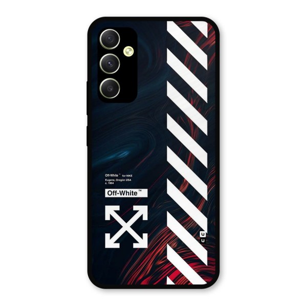 Awesome Stripes Metal Back Case for Galaxy A34