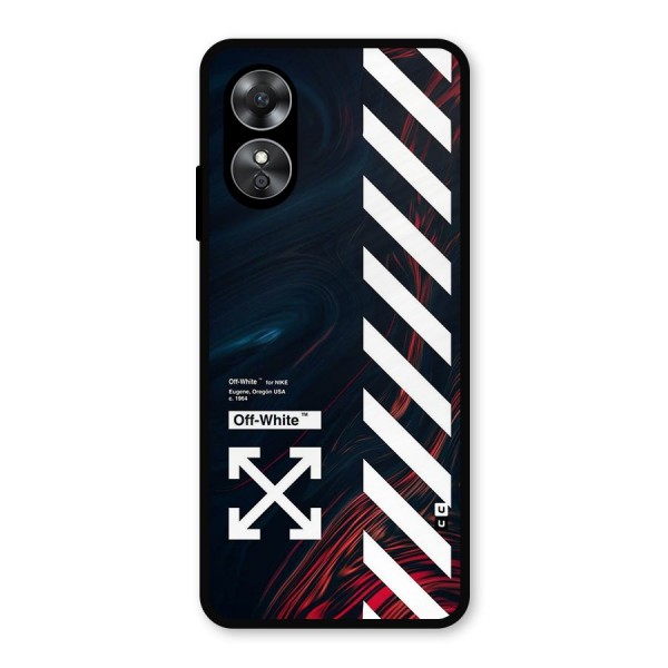 Awesome Stripes Metal Back Case for Oppo A17