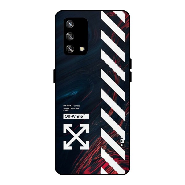 Awesome Stripes Metal Back Case for Oppo F19s