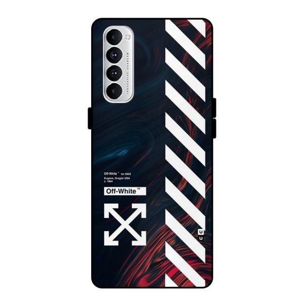 Awesome Stripes Metal Back Case for Oppo Reno4 Pro