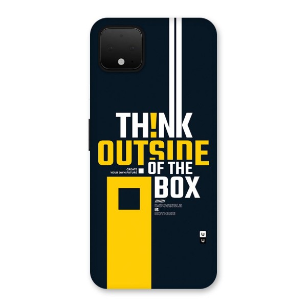 Awesome Think Out Side Back Case for Google Pixel 4 XL