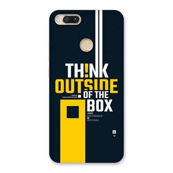 Awesome Think Out Side Back Case for Mi A1