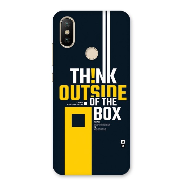 Awesome Think Out Side Back Case for Mi A2