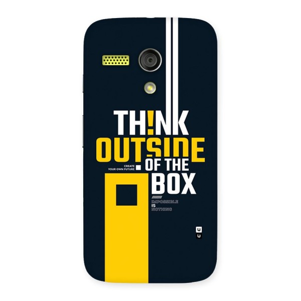 Awesome Think Out Side Back Case for Moto G