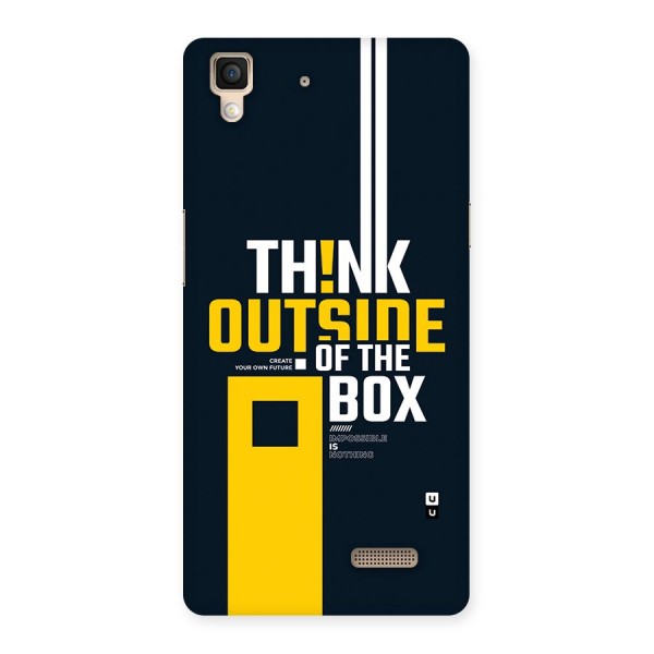 Awesome Think Out Side Back Case for Oppo R7