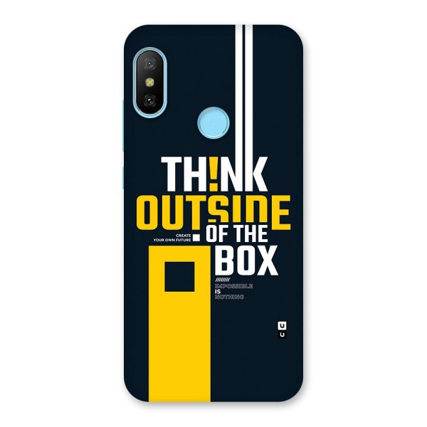 Awesome Think Out Side Back Case for Redmi 6 Pro