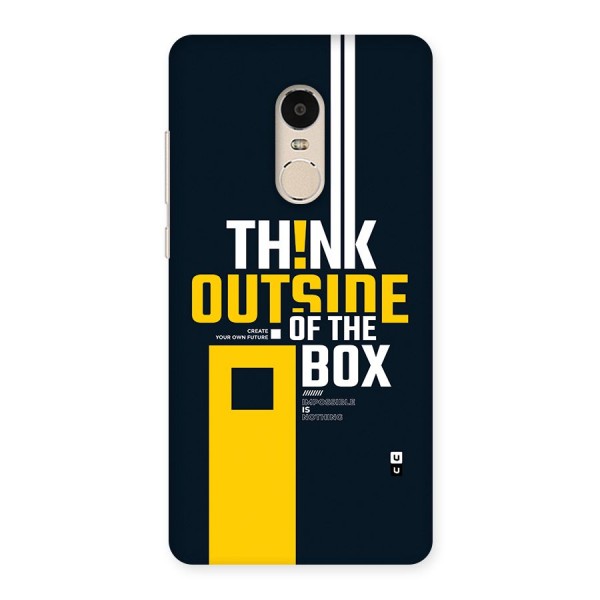 Awesome Think Out Side Back Case for Redmi Note 4