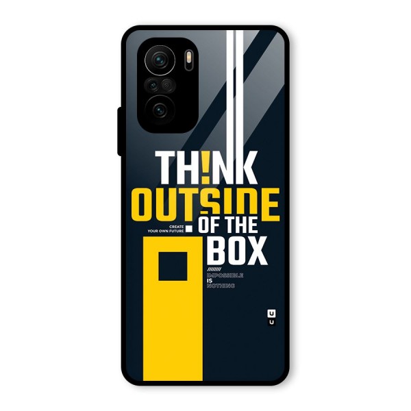 Awesome Think Out Side Glass Back Case for Mi 11x