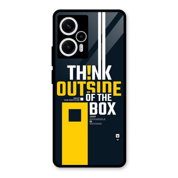 Awesome Think Out Side Glass Back Case for Poco F5