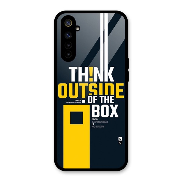 Awesome Think Out Side Glass Back Case for Realme 6