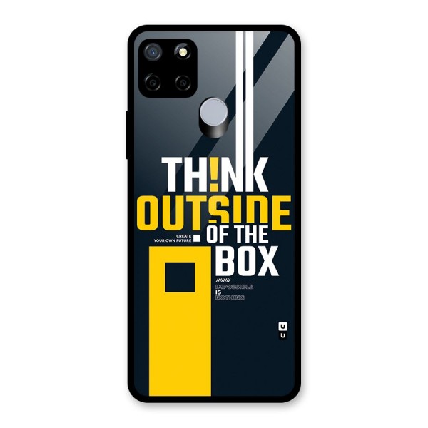 Awesome Think Out Side Glass Back Case for Realme C12