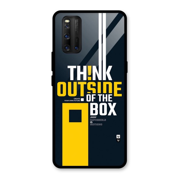 Awesome Think Out Side Glass Back Case for Vivo iQOO 3