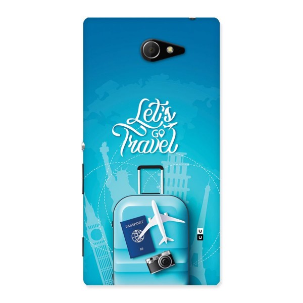 Awesome Travel Bag Back Case for Xperia M2