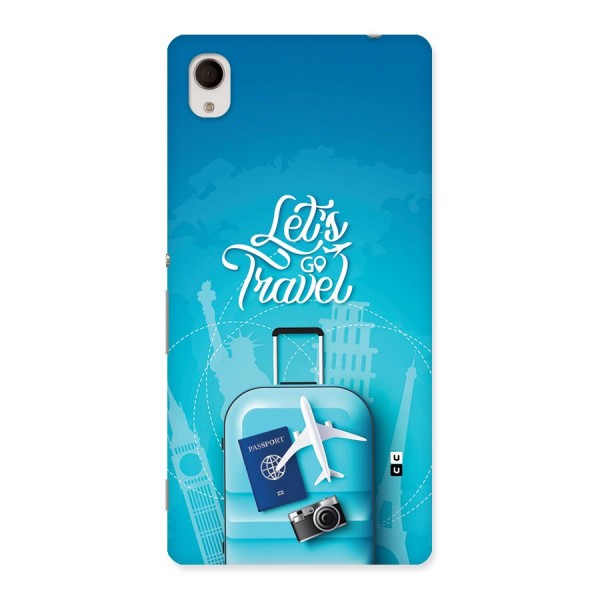 Awesome Travel Bag Back Case for Xperia M4 Aqua