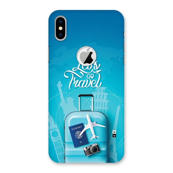 Awesome Travel Bag Back Case for iPhone X Logo Cut