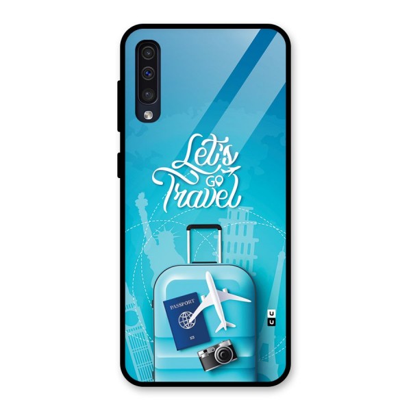 Awesome Travel Bag Glass Back Case for Galaxy A50