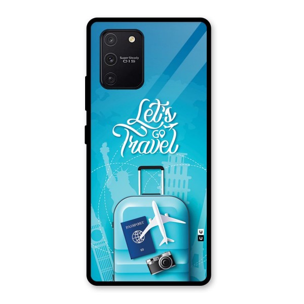 Awesome Travel Bag Glass Back Case for Galaxy S10 Lite