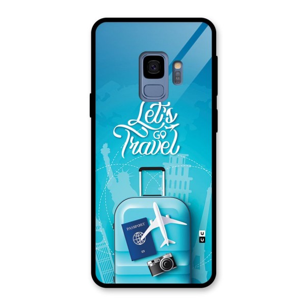 Awesome Travel Bag Glass Back Case for Galaxy S9