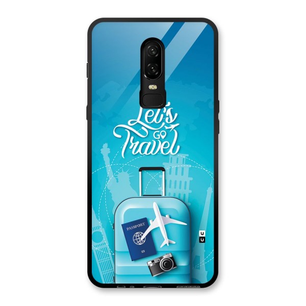 Awesome Travel Bag Glass Back Case for OnePlus 6