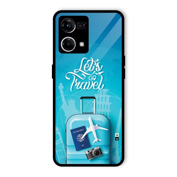 Awesome Travel Bag Glass Back Case for Oppo F21 Pro 4G