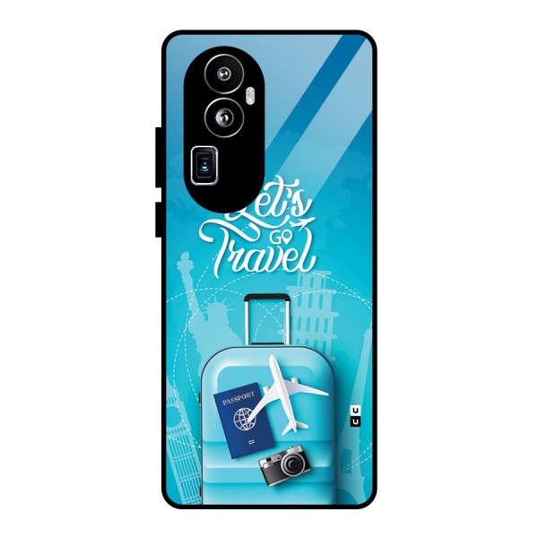 Awesome Travel Bag Glass Back Case for Oppo Reno10 Pro Plus