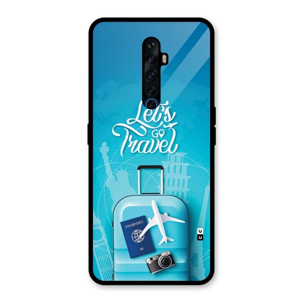 Awesome Travel Bag Glass Back Case for Oppo Reno2 F