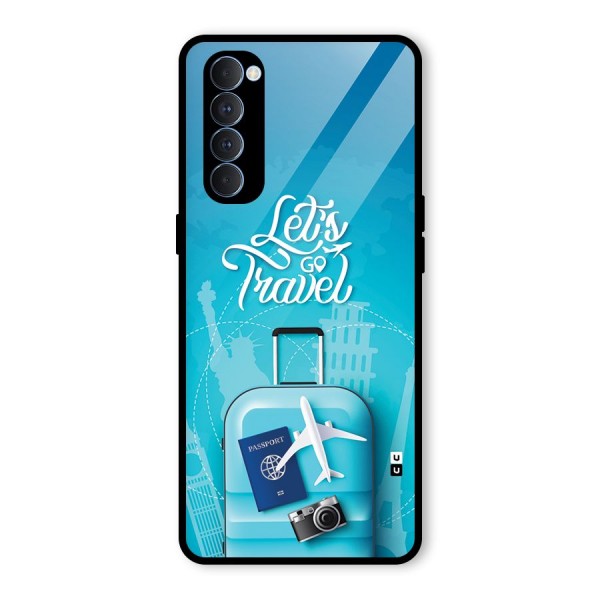 Awesome Travel Bag Glass Back Case for Oppo Reno4 Pro