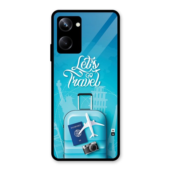 Awesome Travel Bag Glass Back Case for Realme 10 Pro