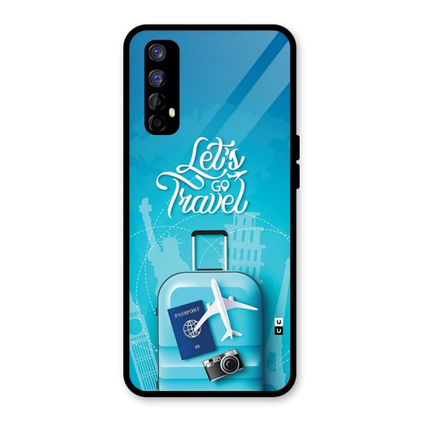 Awesome Travel Bag Glass Back Case for Realme 7