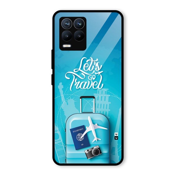 Awesome Travel Bag Glass Back Case for Realme 8