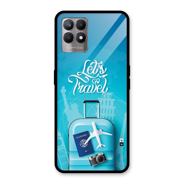 Awesome Travel Bag Glass Back Case for Realme 8i