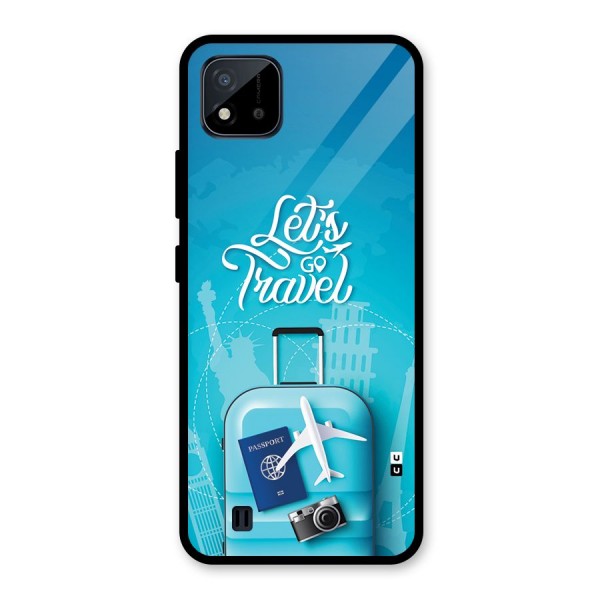 Awesome Travel Bag Glass Back Case for Realme C11 2021