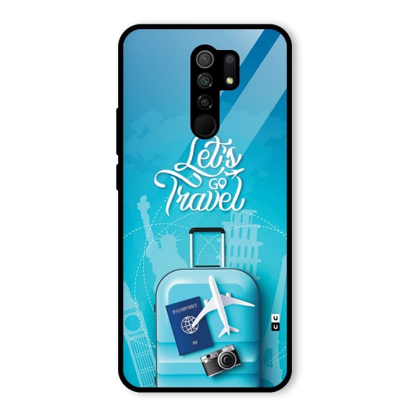 Awesome Travel Bag Glass Back Case for Redmi 9 Prime