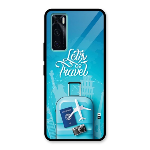 Awesome Travel Bag Glass Back Case for Vivo V20 SE