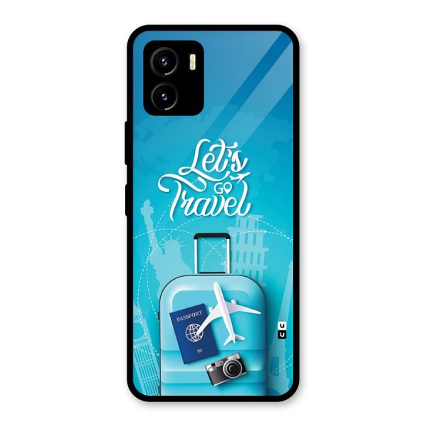 Awesome Travel Bag Glass Back Case for Vivo Y15s