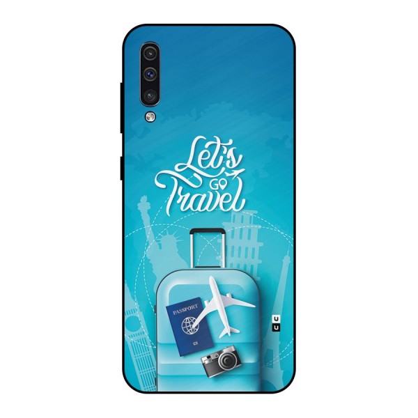 Awesome Travel Bag Metal Back Case for Galaxy A50