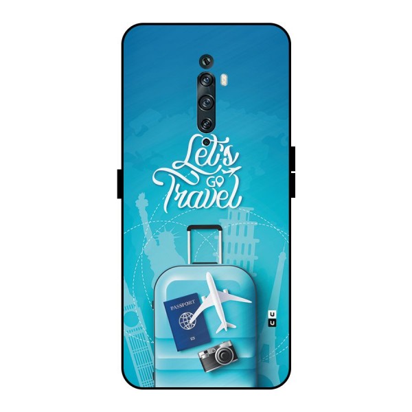 Awesome Travel Bag Metal Back Case for Oppo Reno2 F