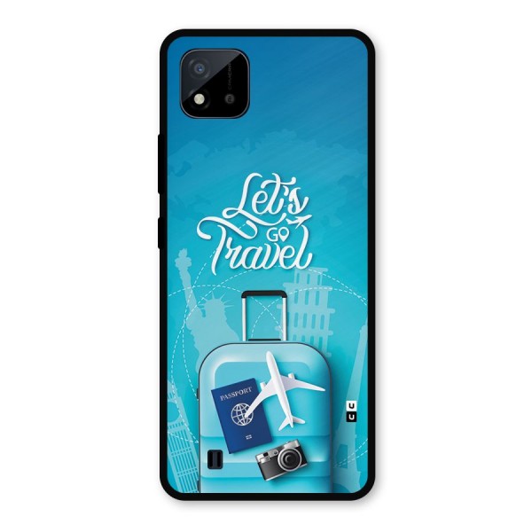 Awesome Travel Bag Metal Back Case for Realme C11 2021