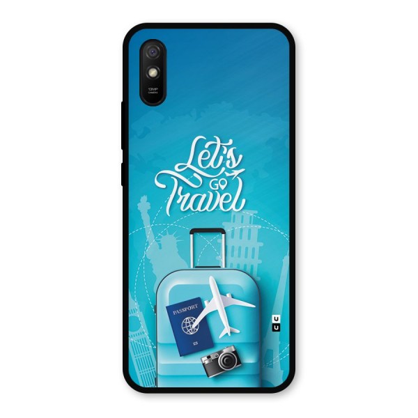Awesome Travel Bag Metal Back Case for Redmi 9i
