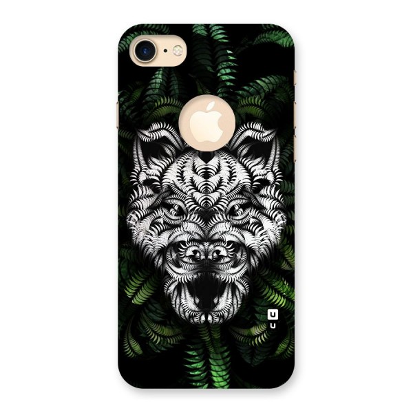 Aztec Art Tiger Back Case for iPhone 8 Logo Cut