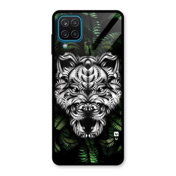 Aztec Art Tiger Glass Back Case for Galaxy A12