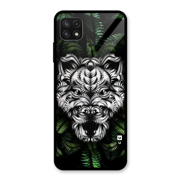 Aztec Art Tiger Glass Back Case for Galaxy A22 5G