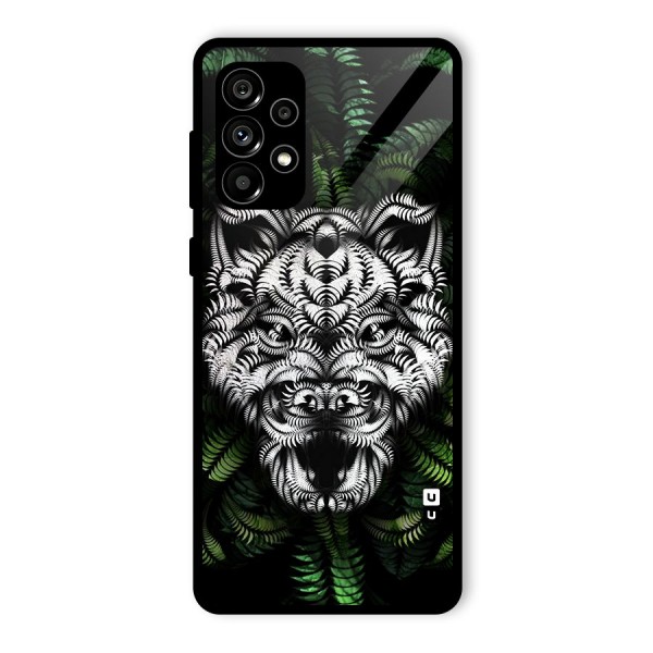 Aztec Art Tiger Glass Back Case for Galaxy A73 5G