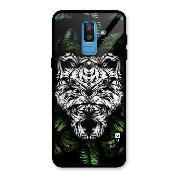 Aztec Art Tiger Glass Back Case for Galaxy J8